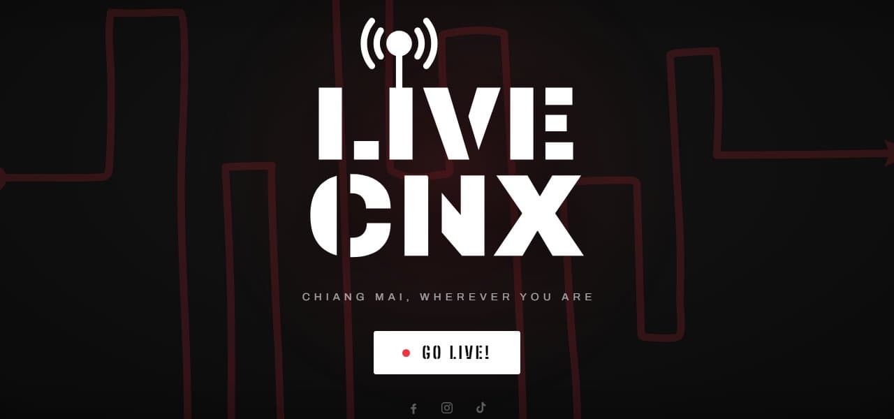 หน้าเว็บ LiveCnx กล้องดูเมืองเชียงใหม่